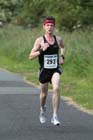 Benjamin Doughlas (Darlington) finishing in the Tynedale 10k Road Race.